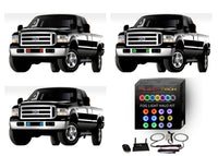 Ford F250 / Ford F350 V.3 Fusion Color Change Halo Fog Light kit 2005-2007