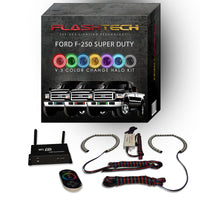 Ford F250 / Ford F350 V.3 Fusion Color Change Halo Fog Light kit 2005-2007