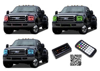 Ford 250 / Ford F350 V.3 Fusion Color Change LED Halo Headlight Kit 2005-2007