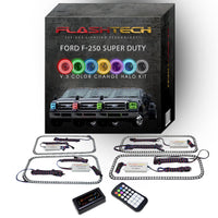 Ford 250 / Ford F350 V.3 Fusion Color Change LED Halo Headlight Kit 2005-2007