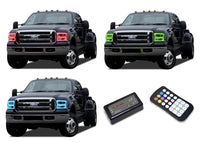 Ford 250 / Ford F350 V.3 Fusion Color Change LED Halo Headlight Kit 2005-2007