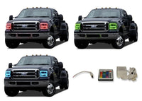 Ford 250 / Ford F350 V.3 Fusion Color Change LED Halo Headlight Kit 2005-2007