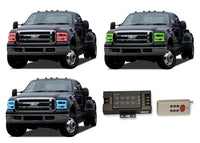 Ford 250 / Ford F350 V.3 Fusion Color Change LED Halo Headlight Kit 2005-2007