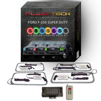 Ford 250 / Ford F350 V.3 Fusion Color Change LED Halo Headlight Kit 2005-2007