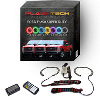 Ford 250 / Ford F350 V.3 Fusion Color Change LED Halo Fog Light Kit 2008-2010