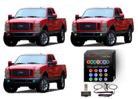 Ford 250 / Ford F350 V.3 Fusion Color Change LED Halo Fog Light Kit 2008-2010