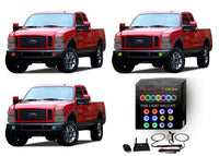 Ford 250 / Ford F350 V.3 Fusion Color Change LED Halo Fog Light Kit 2008-2010