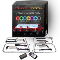 Ford 250 / Ford F350 V.3 Fusion Color Change LED Halo Headlight Kit 2008-2010