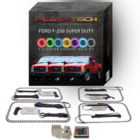 Ford 250 / Ford F350 V.3 Fusion Color Change LED Halo Headlight Kit 2008-2010