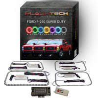 Ford 250 / Ford F350 V.3 Fusion Color Change LED Halo Headlight Kit 2008-2010