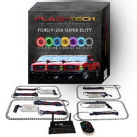 Ford 250 / Ford F350 V.3 Fusion Color Change LED Halo Headlight Kit 2008-2010