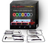Ford 250 / Ford F350 V.3 Fusion Color Change LED Halo Headlight Kit 2008-2010
