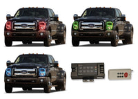 Ford 250 / Ford F350 V.3 Fusion Color Change LED Halo Headlight Kit 2011-2015