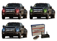 Ford 250 / Ford F350 V.3 Fusion Color Change LED Halo Headlight Kit 2011-2015