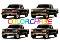 Ford F250 / Ford F350 ColorChase LED Halo Headlight Kit 1992-1997
