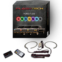 Ford 250 / Ford F350 V.3 Fusion Color Change LED Halo Headlight Kit 1992-1997