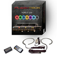 Ford 250 / Ford F350 V.3 Fusion Color Change LED Halo Headlight Kit 1992-1997