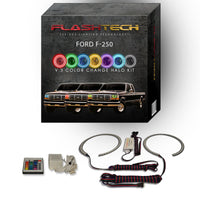 Ford 250 / Ford F350 V.3 Fusion Color Change LED Halo Headlight Kit 1992-1997