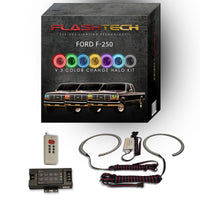 Ford 250 / Ford F350 V.3 Fusion Color Change LED Halo Headlight Kit 1992-1997