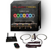 Ford 250 / Ford F350 V.3 Fusion Color Change LED Halo Headlight Kit 1992-1997