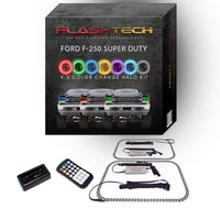 Ford 250 / Ford F350 V.3 Fusion Color Change LED Halo Headlight Kit 1999-2004