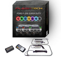 Ford 250 / Ford F350 V.3 Fusion Color Change LED Halo Headlight Kit 1999-2004