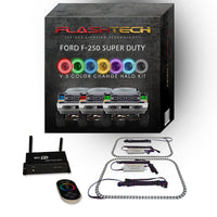 Ford 250 / Ford F350 V.3 Fusion Color Change LED Halo Headlight Kit 1999-2004