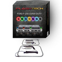 Ford 250 / Ford F350 V.3 Fusion Color Change LED Halo Headlight Kit 1999-2004