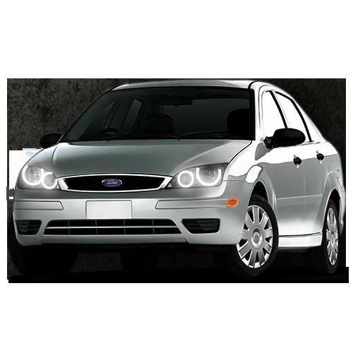 Ford Focus White LED Halo Headlight Kit 2005-2007