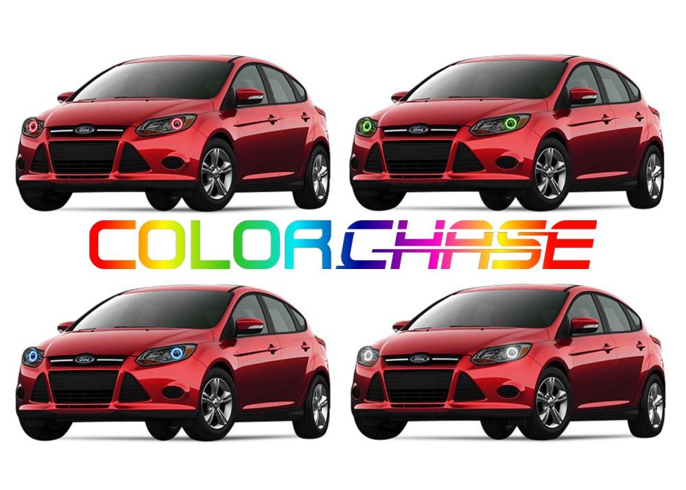 Ford Focus ColorChase LED Halo Headlight Kit 2012-2015