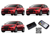 Ford Focus V.3 Fusion Color Change LED Halo Headlight Kit 2012-2015