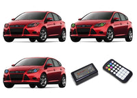 Ford Focus V.3 Fusion Color Change LED Halo Headlight Kit 2012-2015