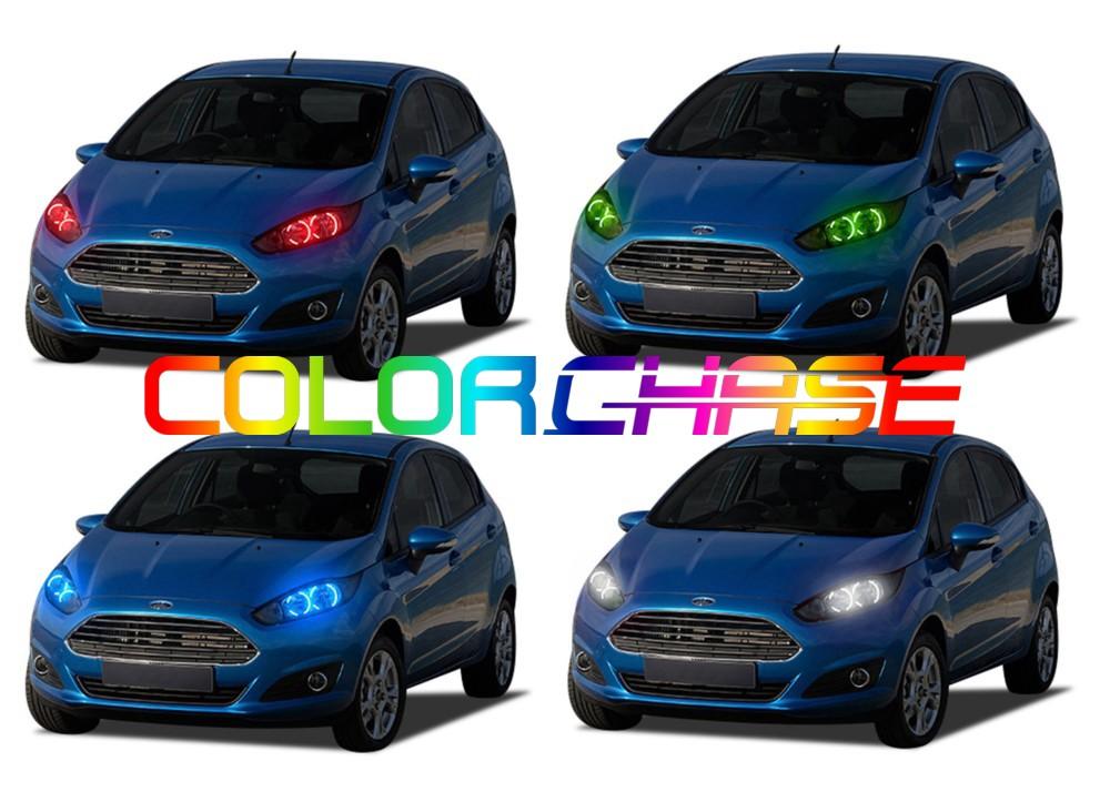 Ford Fiesta ColorChase LED Halo Headlight Kit 2011-2013
