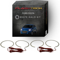 Ford Fiesta White LED Halo Headlight Kit 2011-2013