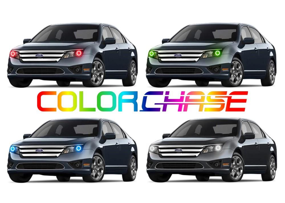 Ford Fusion ColorChase LED Halo Headlight Kit 2010-2012