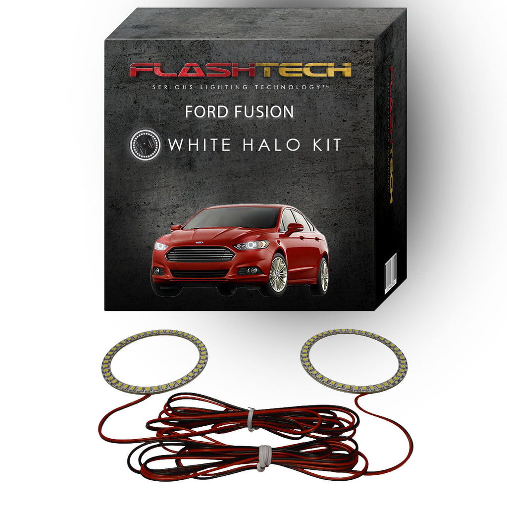 Ford Fusion White LED Halo Headlight Kit 2013-2016