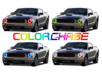 Ford Mustang ColorChase LED Halo Headlight Kit 2005-2009