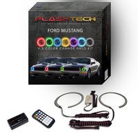 Ford Mustang V.3 Fusion Color Change LED Halo Headlight Kit 2005-2009