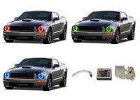 Ford Mustang V.3 Fusion Color Change LED Halo Headlight Kit 2005-2009
