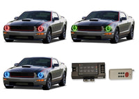 Ford Mustang V.3 Fusion Color Change LED Halo Headlight Kit 2005-2009