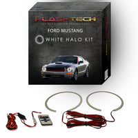 Ford Mustang White LED Halo Headlight Kit 2005-2009
