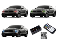Ford Mustang V.3 Fusion Color Change LED Halo Headlight Kit 2010-2014