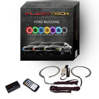 Ford Mustang V.3 Fusion Color Change LED Halo Headlight Kit 2010-2014