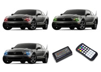 Ford Mustang V.3 Fusion Color Change LED Halo Headlight Kit 2010-2014