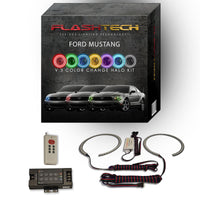 Ford Mustang V.3 Fusion Color Change LED Halo Headlight Kit 2010-2014