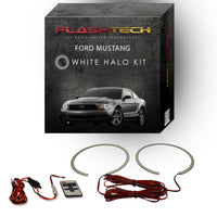 Ford Mustang Non-Projector White LED Halo Headlight Kit 2010-2014