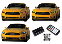 Ford Mustang V.3 Fusion Color Change LED Halo Headlight Kit 2015-2017