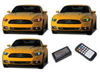 Ford Mustang V.3 Fusion Color Change LED Halo Headlight Kit 2015-2017
