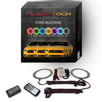 Ford Mustang V.3 Fusion Color Change LED Halo Headlight Kit 2015-2017