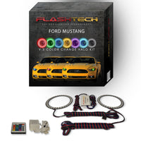Ford Mustang V.3 Fusion Color Change LED Halo Headlight Kit 2015-2017